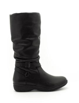 Bota KangaRoos De Piel Negro 9020-11