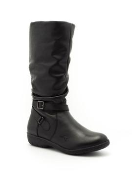 Bota KangaRoos De Piel Negro 9020-11
