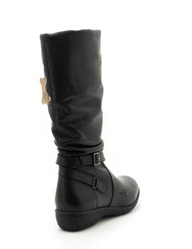 Bota KangaRoos De Piel Negro 9020-11