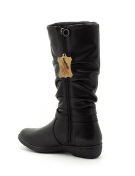 Bota KangaRoos De Piel Negro 9020-11