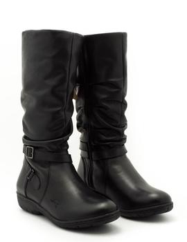 Bota KangaRoos De Piel Negro 9020-11