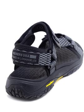 Sandalia Skechers Relaxed Fit  Negra para Hombre