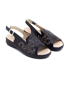 Sandalia Pitillos 5585 Negro para Mujer