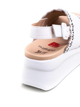 Sandalia Callaghan 299118 Blanca para Mujer