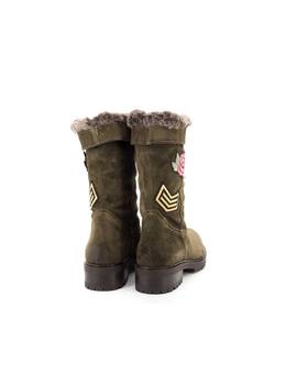 Bota Alpe De Piel Kaki  34671150