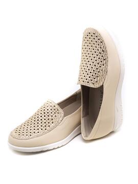 Mocasines Mujers Pitillos 20102 Crema