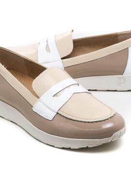 Mocasines Mujer Pitillos 10420 Beige