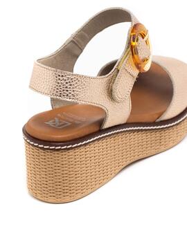 Sandalia Mujer Dorking D9450 Platino