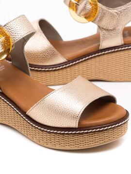 Sandalia Mujer Dorking D9450 Platino
