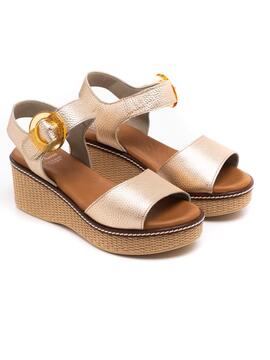 Sandalia Mujer Dorking D9450 Platino