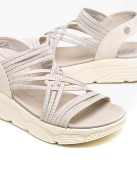 Sandalias Mujer 144100 Beige