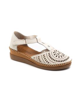 Sandalia Mujer 48Horas Crema