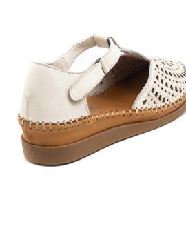 Sandalia Mujer 48Horas Crema