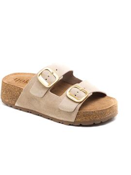 Sandalia Mujer Yokono Wiwi-003 Beige