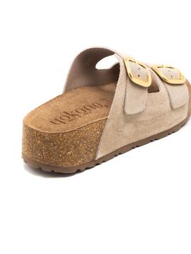 Sandalia Mujer Yokono Wiwi-003 Beige