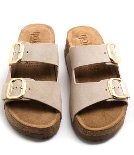 Sandalia Mujer Yokono Wiwi-003 Beige