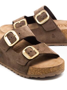 Sandalia Mujer Yokono Wiwi-003 Taupe