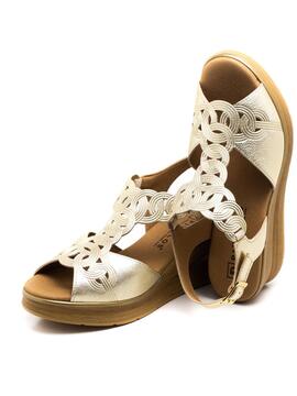 Sandalia Mujer Pitillos 10350 dorada