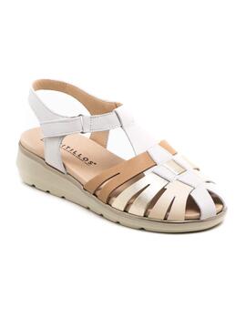 Sandalia Mujer Pitillos 20110 Beige