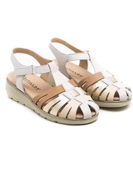 Sandalia Mujer Pitillos 20110 Beige