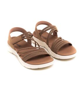 Sandalia Mujer Skechers 141473 Tostada