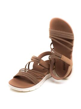 Sandalia Mujer Skechers 141473 Tostada