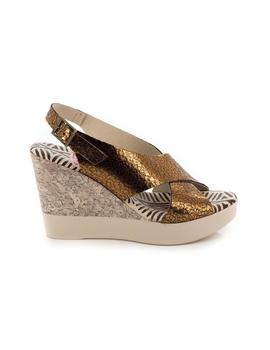 Sandalia Destroy De Piel Bronce D503451