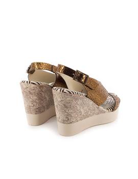 Sandalia Destroy De Piel Bronce D503451