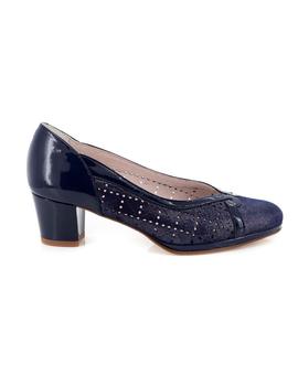 Zapato Pasther De Piel Azul 1053