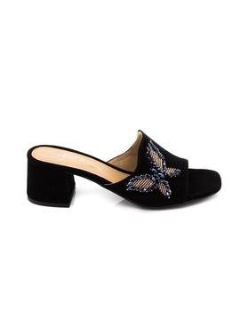 Sandalia Alpe De Piel Negro 37041205