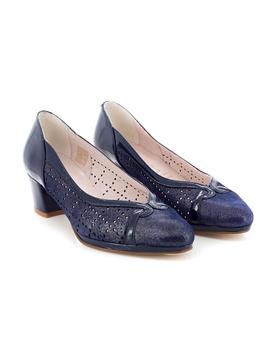 Zapato Pasther De Piel Azul 1053