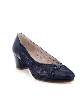 Zapato Pasther De Piel Azul 1053