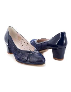 Zapato Pasther De Piel Azul 1053