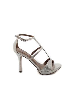Sandalia Ferri Plata.Tacón 10cm ZGV0806