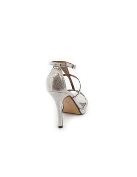 Sandalia Ferri Plata.Tacón 10cm ZGV0806
