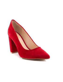 Zapato Vexed De Piel Ante Rojo 16183