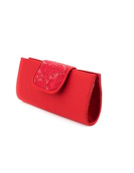 Clutch Angel Alarcón De Raso Rojo 133