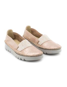 Zapato Flex-Go De Piel Oro SB0117