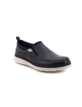 Zapato Fluchos De Piel Azul F0174_SASU