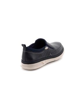 Zapato Fluchos De Piel Azul F0174_SASU