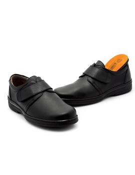Velcro D'liro De Piel Negro 16.6984
