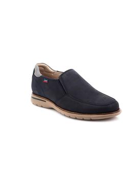 Zapato Callaghan De Piel Azul 14204