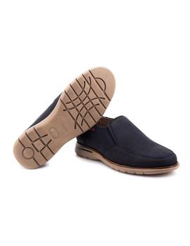 Zapato Callaghan De Piel Azul 14204