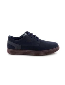 Zapato Callaghan De Piel Azul 12200