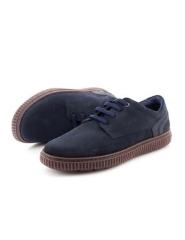 Zapato Callaghan De Piel Azul 12200