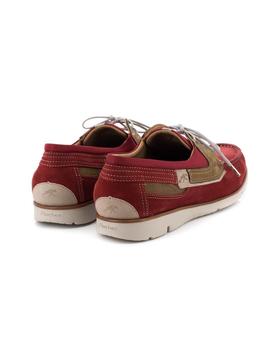 Nautico Fluchos De Piel Nobuck Rojo 9763_CROS