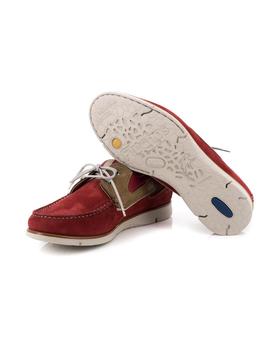 Nautico Fluchos De Piel Nobuck Rojo 9763_CROS