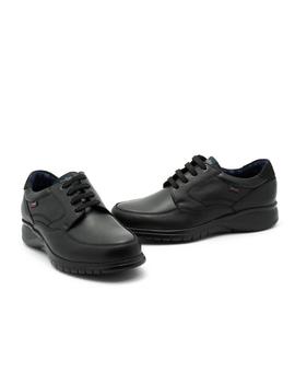 Zapato Callaghan De Piel Negro 12700