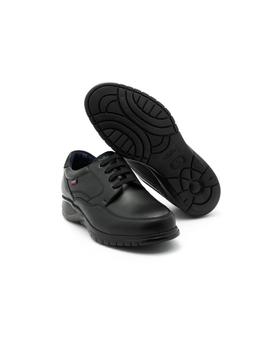Zapato Callaghan De Piel Negro 12700