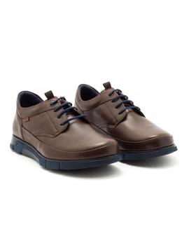 Zapato Fluchos De Piel Marron F0402